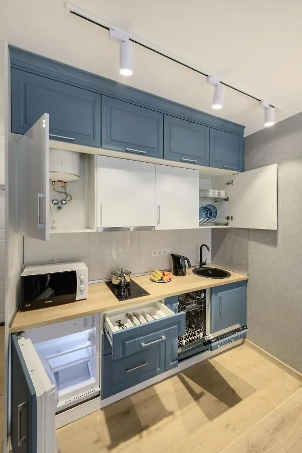 Modern New Cozy Apartment Kvartet Railway Station Kyiv