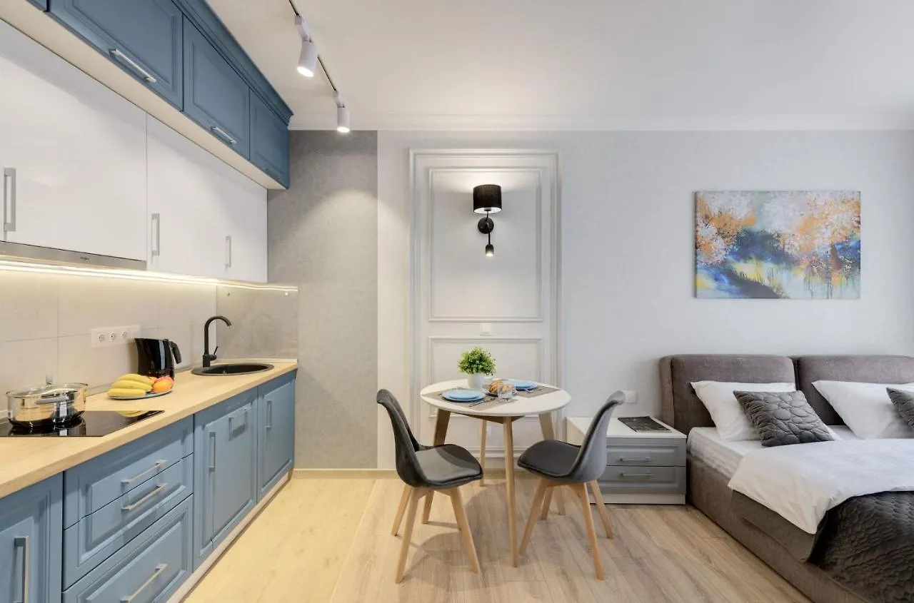 Modern New Cozy Apartment Kvartet Railway Station Kyiv