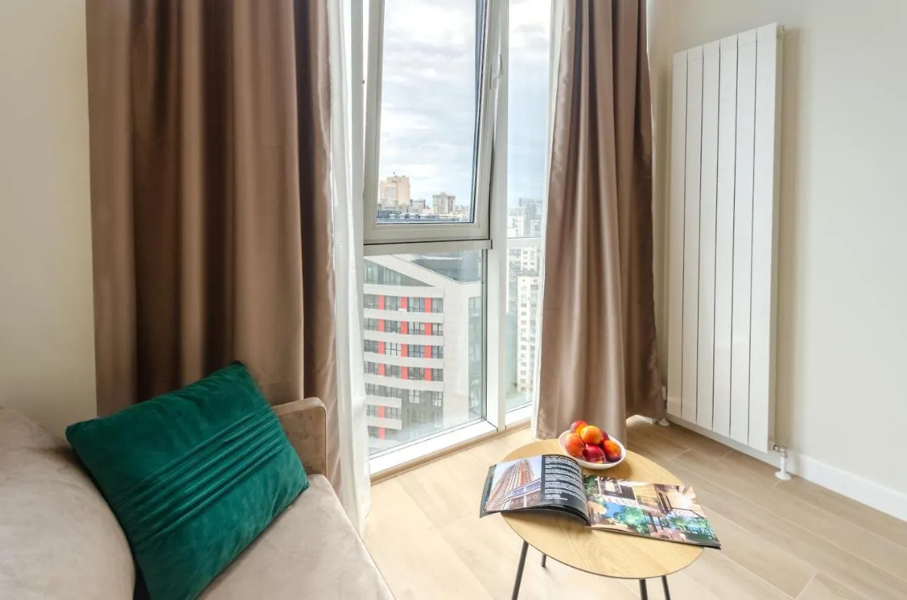 Modern New Cozy Apartment Kvartet Railway Station Kyiv
